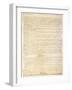 Page Three of the Constitution of the United States-null-Framed Giclee Print