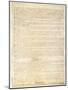 Page Three of the Constitution of the United States-null-Mounted Giclee Print