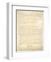 Page Two of the Constitution of the United States-null-Framed Giclee Print