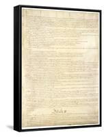 Page Two of the Constitution of the United States-null-Framed Stretched Canvas