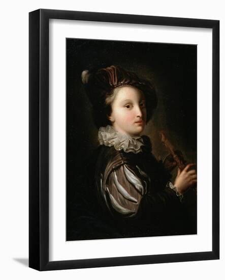Page with a Reed Pipe, Late 17th or 18th Century-Alexis Grimou-Framed Giclee Print