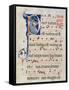 Page with Historiated Initial 'P' Depicting the Nativity, from a Gradual from the Monastery of San-Cimabue-Framed Stretched Canvas