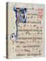Page with Historiated Initial 'P' Depicting the Nativity, from a Gradual from the Monastery of San-Cimabue-Stretched Canvas