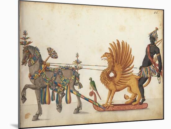 Pageant sleigh in parade, c.1640-German School-Mounted Giclee Print