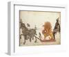 Pageant sleigh in parade, c.1640-German School-Framed Giclee Print