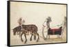 Pageant sleigh in parade, c.1640-German School-Framed Stretched Canvas