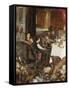 Pages at a Banquet in a Palatial Interior with a Still Life of Fruit and Game in the Foreground - a-null-Framed Stretched Canvas