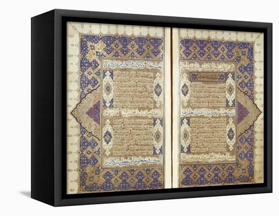 Pages From a Qur'an-null-Framed Stretched Canvas