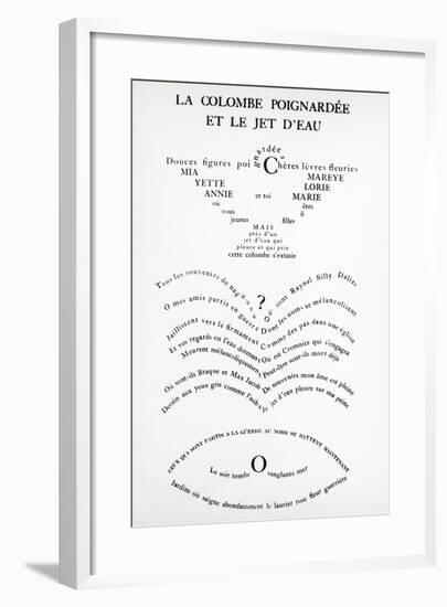 Pages from Caligrammes-Guillaume Apollinaire-Framed Giclee Print