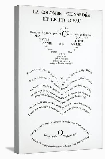 Pages from Caligrammes-Guillaume Apollinaire-Stretched Canvas