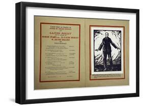 Pages from Program for Concert in Honor of Blind Soldiers-Claude Debussy-Framed Giclee Print