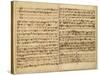 Pages from Score of the 'st. Matthew Passion', 1727-Johann Sebastian Bach-Stretched Canvas