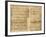 Pages from Score of the 'The Art of the Fugue', 1740S-Johann Sebastian Bach-Framed Giclee Print