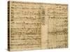 Pages from Score of the 'The Art of the Fugue', 1740S-Johann Sebastian Bach-Stretched Canvas