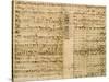 Pages from Score of the 'The Art of the Fugue', 1740S-Johann Sebastian Bach-Stretched Canvas