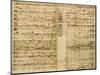 Pages from Score of the 'The Art of the Fugue', 1740S-Johann Sebastian Bach-Mounted Giclee Print