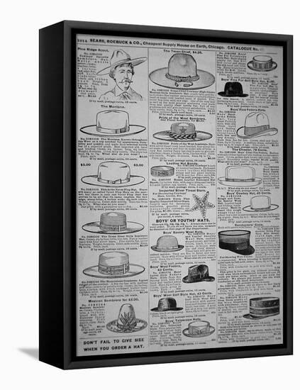 Pages from Sears, Roebuck of Chicago, Catalogue of 1902-American School-Framed Stretched Canvas