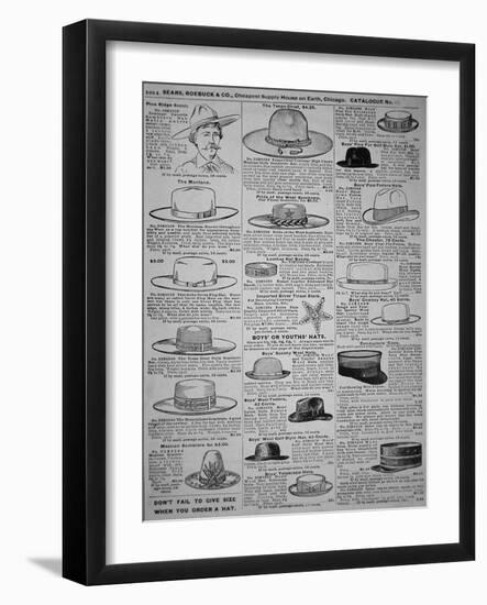 Pages from Sears, Roebuck of Chicago, Catalogue of 1902-American School-Framed Giclee Print