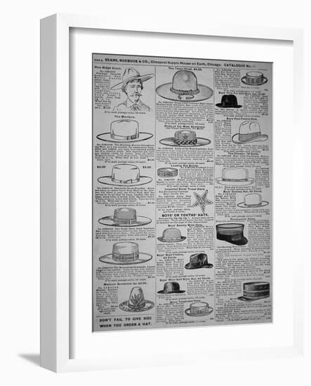 Pages from Sears, Roebuck of Chicago, Catalogue of 1902-American School-Framed Giclee Print