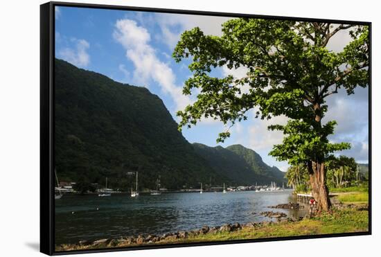 Pago Pago Bay, Tutuila Island, American Samoa, South Pacific-Michael Runkel-Framed Stretched Canvas