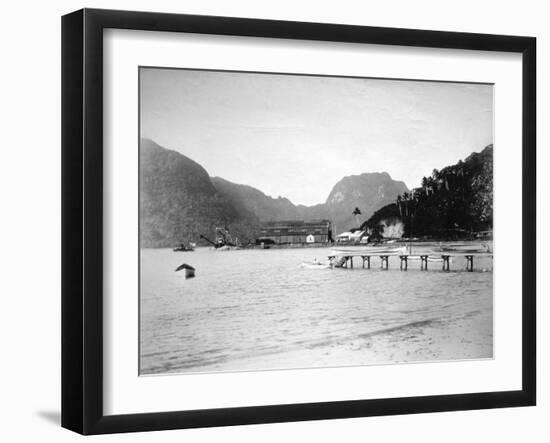 Pago Pago Harbor, in the Island of Tutuila, American Samoa, 1889-null-Framed Giclee Print