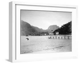 Pago Pago Harbor, in the Island of Tutuila, American Samoa, 1889-null-Framed Giclee Print