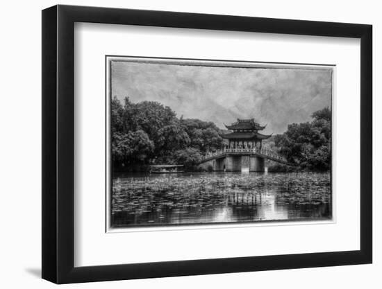 Pagoda Along the Waterfront West Lake, Hangzhou-Darrell Gulin-Framed Photographic Print