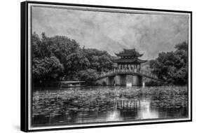 Pagoda Along the Waterfront West Lake, Hangzhou-Darrell Gulin-Framed Stretched Canvas