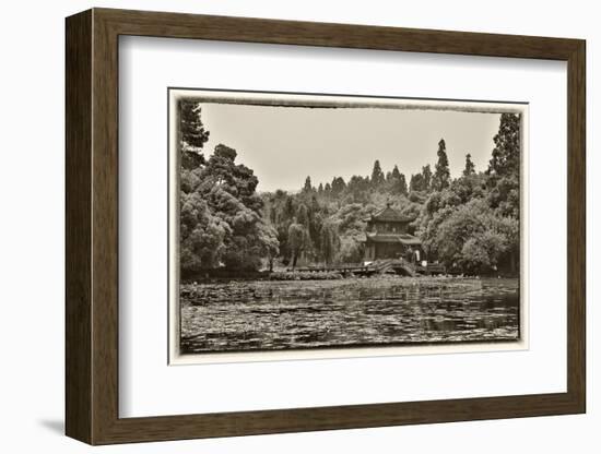 Pagoda Along the Waterfront West Lake, Hangzhou-Darrell Gulin-Framed Photographic Print