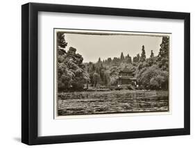 Pagoda Along the Waterfront West Lake, Hangzhou-Darrell Gulin-Framed Photographic Print