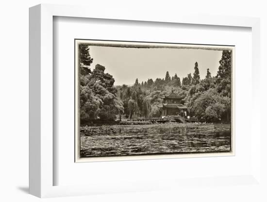 Pagoda Along the Waterfront West Lake, Hangzhou-Darrell Gulin-Framed Photographic Print