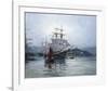 Pagoda Anchorage II-Montague Dawson-Framed Premium Giclee Print