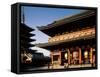 Pagoda and Gate of Sensoji Temple, Asakusa, Tokyo, Japan-null-Framed Stretched Canvas