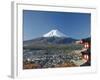 Pagoda and Mount Fuji, Honshu, Japan-null-Framed Photographic Print