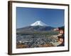 Pagoda and Mount Fuji, Honshu, Japan-null-Framed Photographic Print