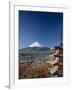 Pagoda and Mount Fuji, Honshu, Japan-null-Framed Photographic Print