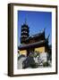 Pagoda and Pavilion of Jiming Buddhist Temple, Nanjing, Jiangsu, China-null-Framed Giclee Print