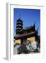 Pagoda and Pavilion of Jiming Buddhist Temple, Nanjing, Jiangsu, China-null-Framed Giclee Print