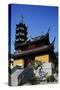 Pagoda and Pavilion of Jiming Buddhist Temple, Nanjing, Jiangsu, China-null-Stretched Canvas