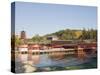 Pagoda and Shrine Buildings, Itsukushima Shrine, UNESCO World Heritage Site, Miyajima Island, Japan-Christian Kober-Stretched Canvas