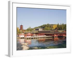 Pagoda and Shrine Buildings, Itsukushima Shrine, UNESCO World Heritage Site, Miyajima Island, Japan-Christian Kober-Framed Photographic Print