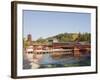 Pagoda and Shrine Buildings, Itsukushima Shrine, UNESCO World Heritage Site, Miyajima Island, Japan-Christian Kober-Framed Photographic Print