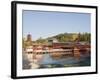 Pagoda and Shrine Buildings, Itsukushima Shrine, UNESCO World Heritage Site, Miyajima Island, Japan-Christian Kober-Framed Photographic Print