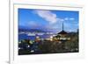 Pagoda at Itsukushima Jinja Shinto Shrine, Miyajima Island, Hiroshima Prefecture-Christian Kober-Framed Photographic Print