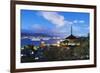 Pagoda at Itsukushima Jinja Shinto Shrine, Miyajima Island, Hiroshima Prefecture-Christian Kober-Framed Photographic Print