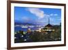 Pagoda at Itsukushima Jinja Shinto Shrine, Miyajima Island, Hiroshima Prefecture-Christian Kober-Framed Photographic Print