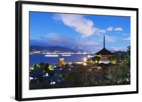 Pagoda at Itsukushima Jinja Shinto Shrine, Miyajima Island, Hiroshima Prefecture-Christian Kober-Framed Photographic Print