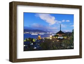 Pagoda at Itsukushima Jinja Shinto Shrine, Miyajima Island, Hiroshima Prefecture-Christian Kober-Framed Photographic Print