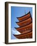 Pagoda at Itsukushima Jinja Shrine-Rudy Sulgan-Framed Photographic Print