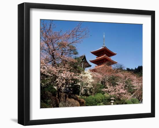 Pagoda at Kiyomizu Temple (Kiyomizudera), Kyoto, Japan-null-Framed Photographic Print